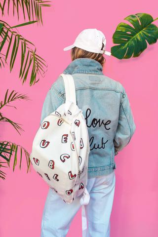 Faces of love Club Denim BackPack