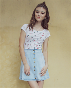 Classic G Denim Skirt